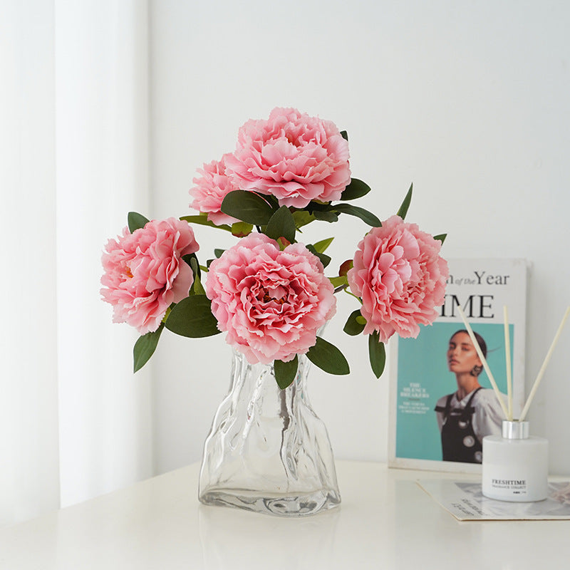 Artificial Flower Peony 5-head Bouquet Flower Arrangement