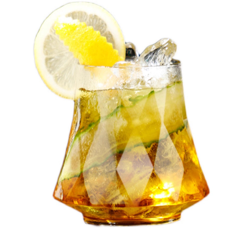 Diamond Pattern Creative Wine Glass Design Niche High Value Glass