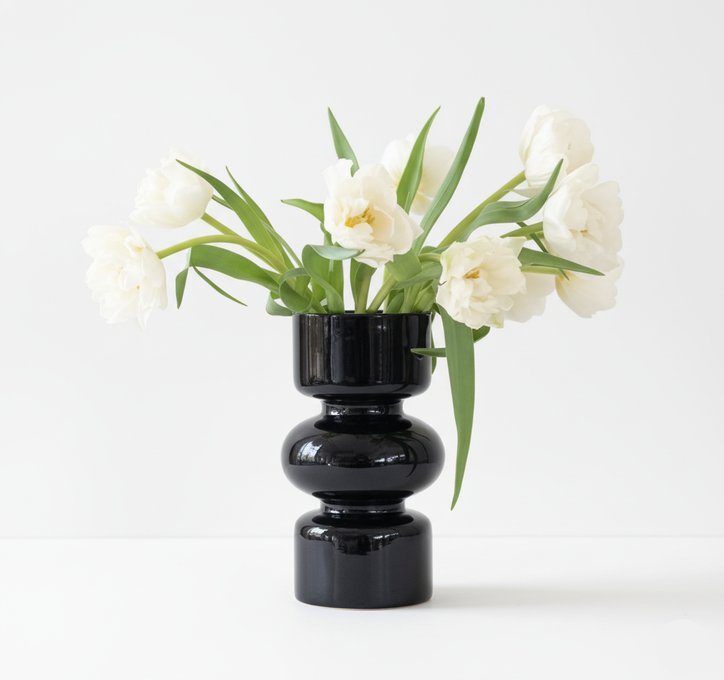 'Stacked Orb' Nordic Glass Vase