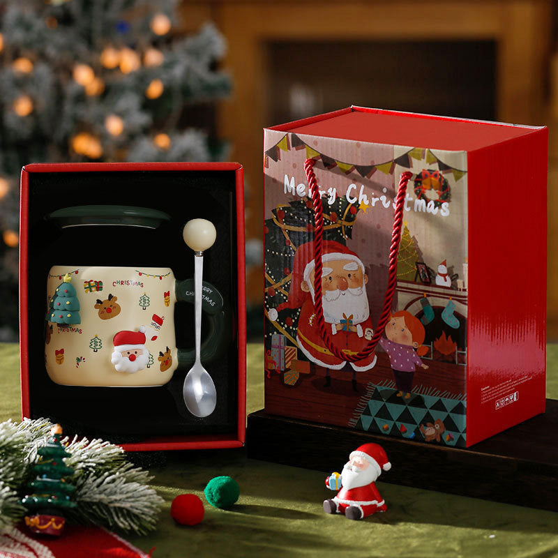 (Gift Box) 'Festive Friends' 3D Christmas Mug Set