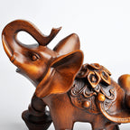Imitation Wood Elephant Wine Rack Home Furnishings