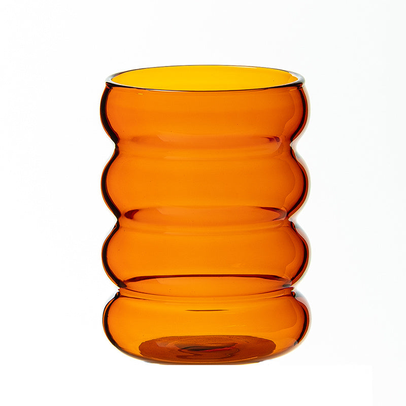 'Ripple Effect' Stackable Glass Tumbler
