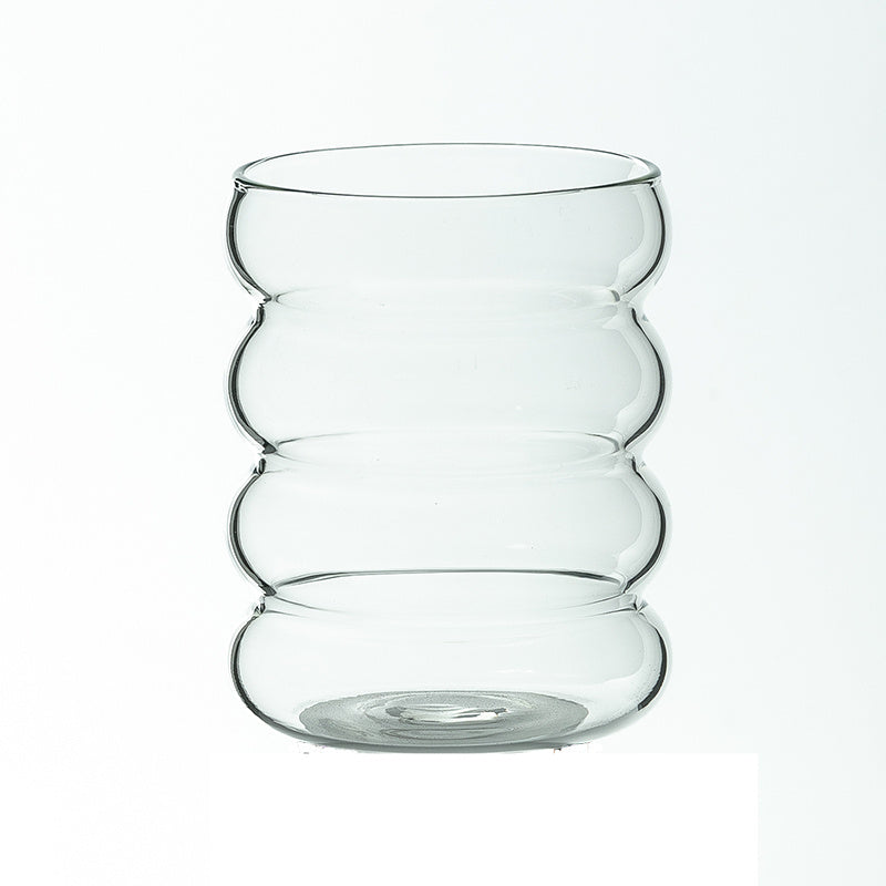 'Ripple Effect' Stackable Glass Tumbler