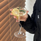Crystal Glass Curved Goblet Creative