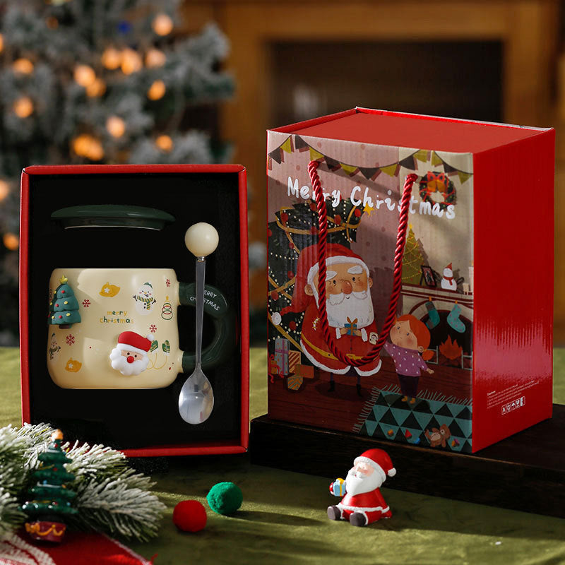 'Festive Friends' 3D Christmas Mug Set