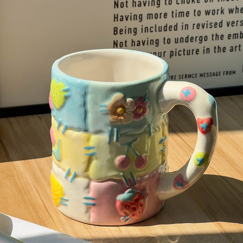 'Patchwork Quilt' 3D Ceramic Mug