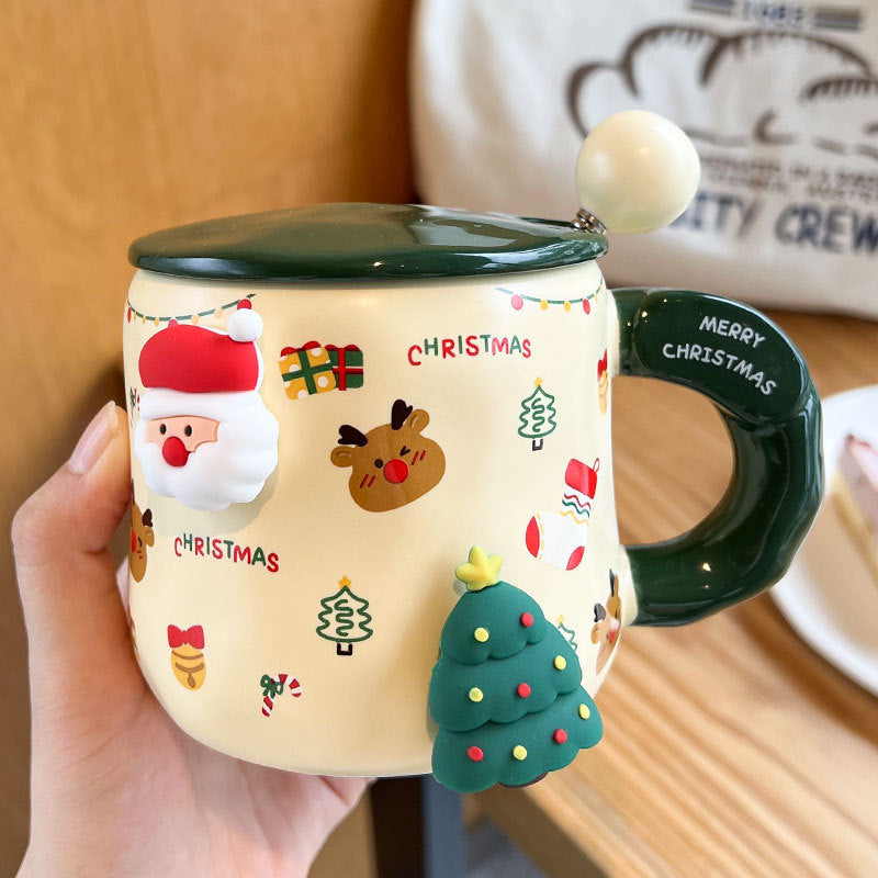 'Festive Friends' 3D Christmas Mug Set