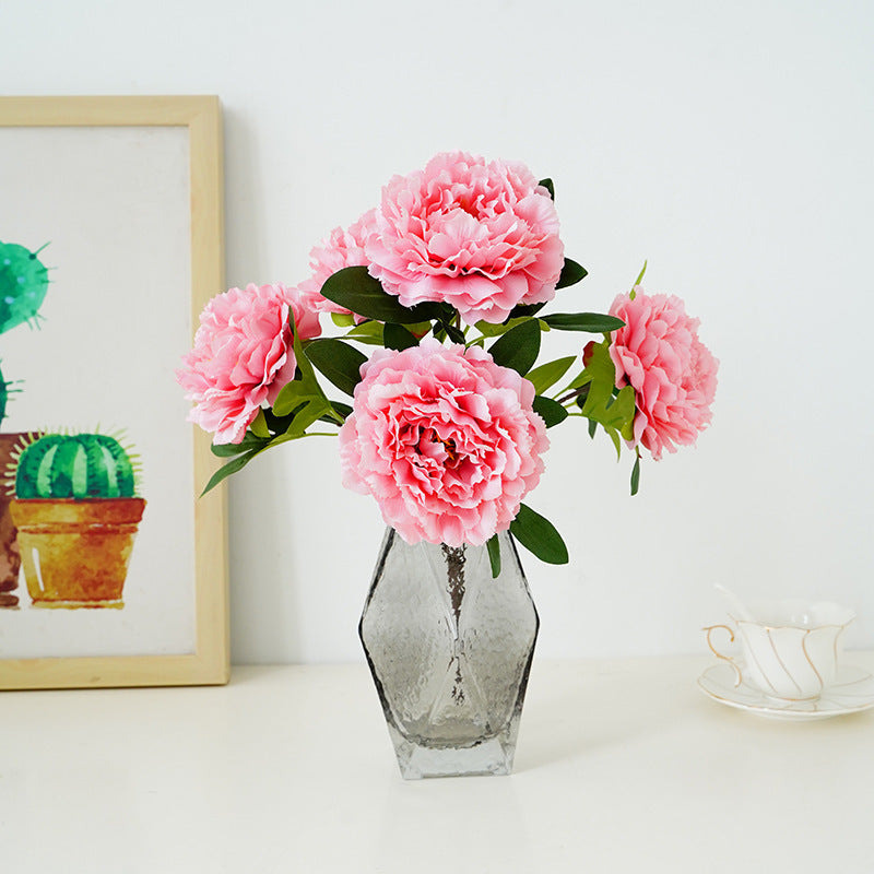 Artificial Flower Peony 5-head Bouquet Flower Arrangement