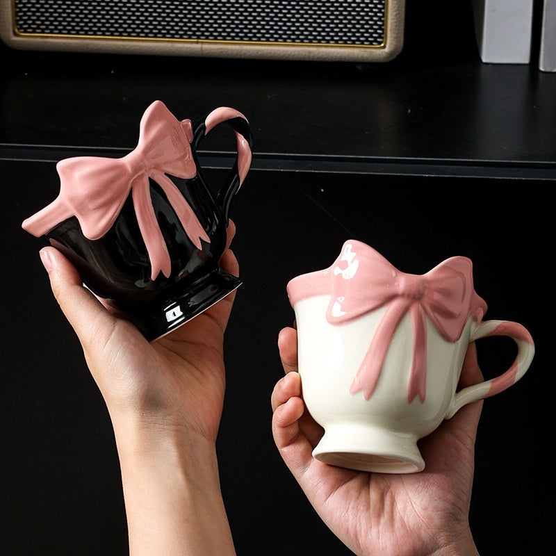 'Ribbon Charm' Ceramic Bow Mug