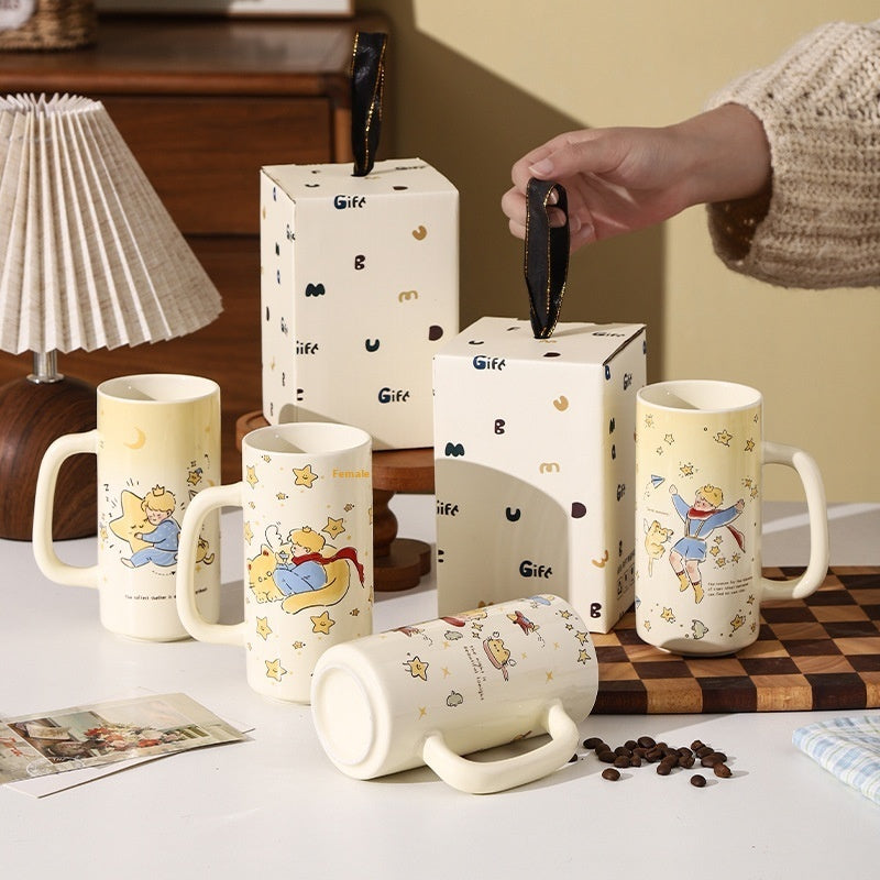 Fairy Tale Ceramic Mug Household Drinking Cup Set