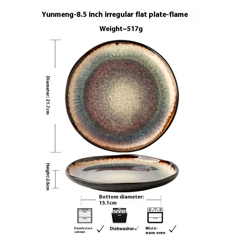 Retro Glaze Kiln Tableware Household Ceramic Bowl