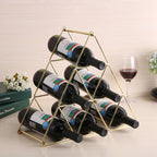 Creative household decorative ornaments Tieyi red wine rack European pyramid wine rack display rack can be disassembled and assembled