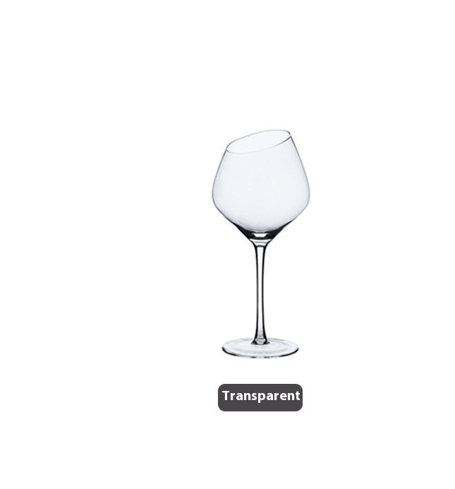 Beveled Big Belly Goblet Crystal Red Wine Electroplated Color Wine Champagne Glass