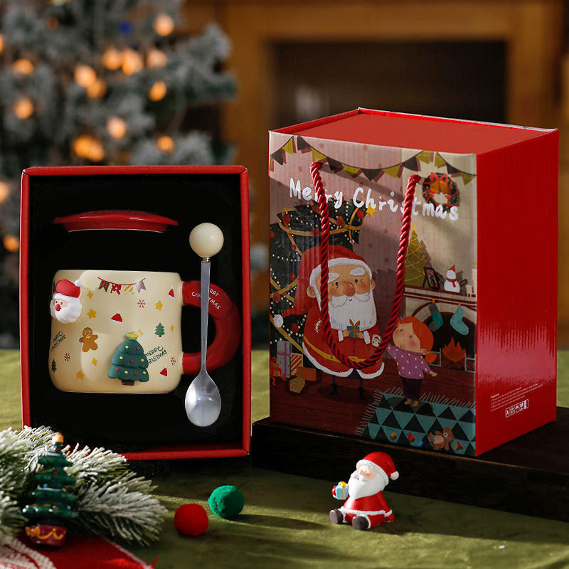 'Festive Friends' 3D Christmas Mug Set
