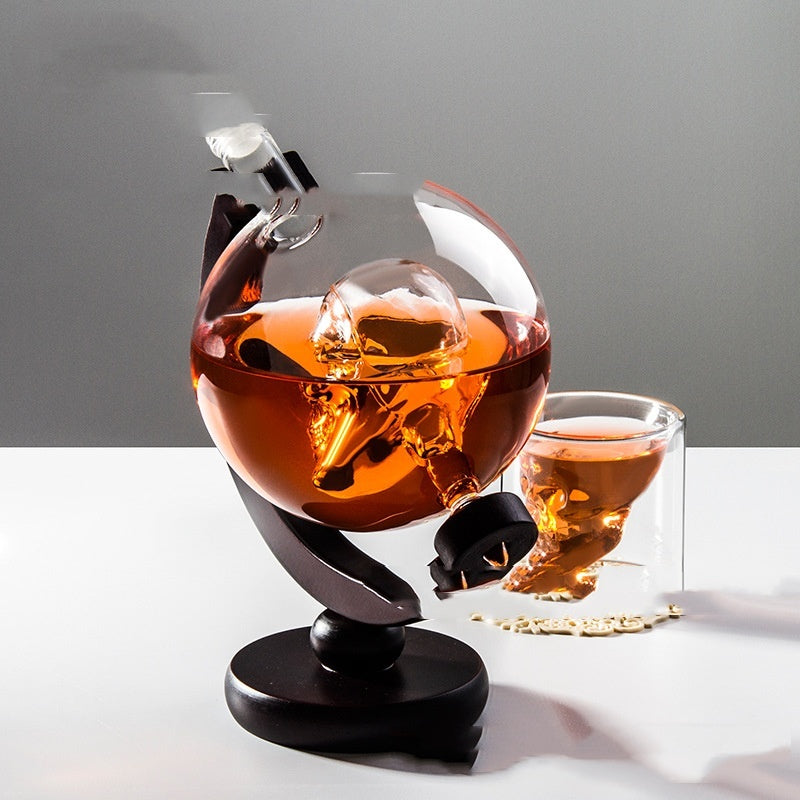 Earth Instrument Modeling Wine Decanter Built-in Skull Accessories