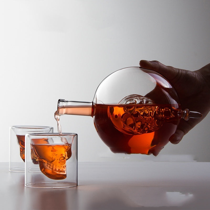 Earth Instrument Modeling Wine Decanter Built-in Skull Accessories