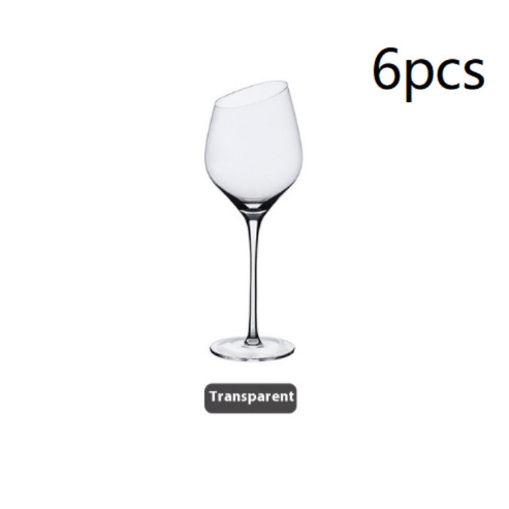 Beveled Big Belly Goblet Crystal Red Wine Electroplated Color Wine Champagne Glass