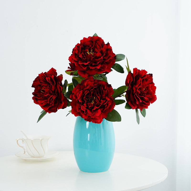 Artificial Flower Peony 5-head Bouquet Flower Arrangement
