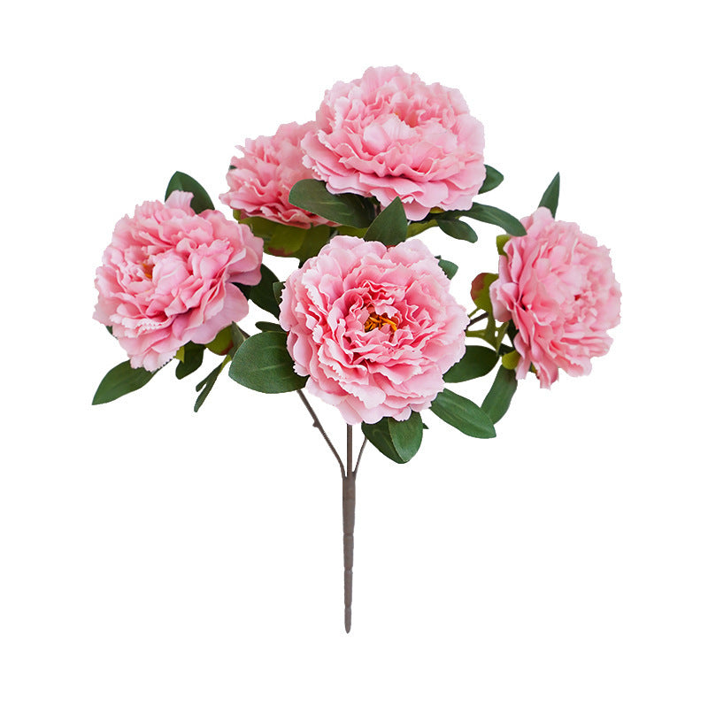 Artificial Flower Peony 5-head Bouquet Flower Arrangement