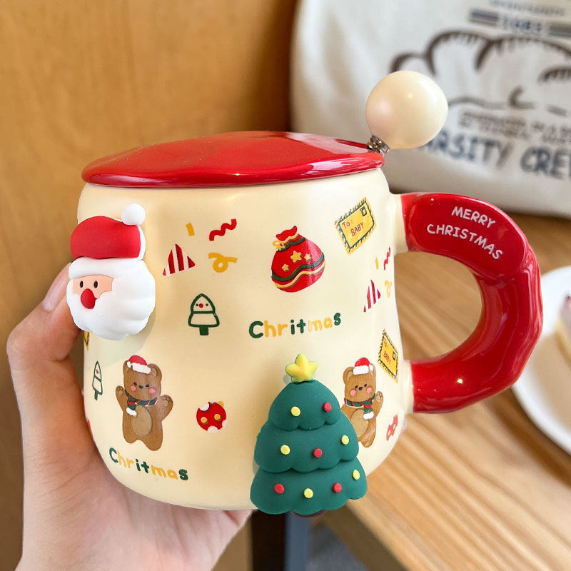 'Festive Friends' 3D Christmas Mug Set