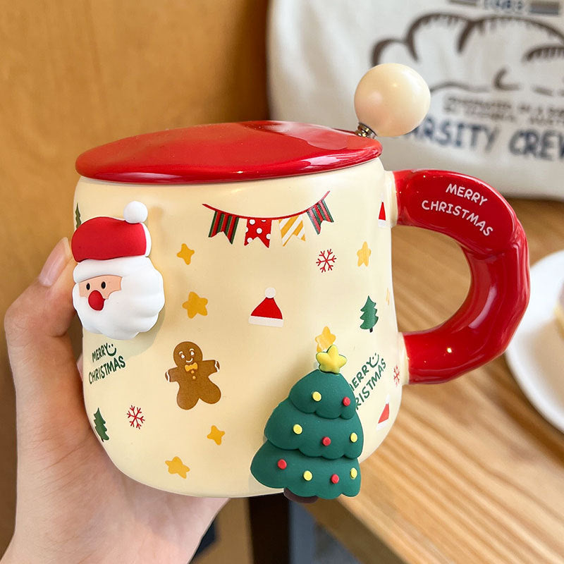 'Festive Friends' 3D Christmas Mug Set