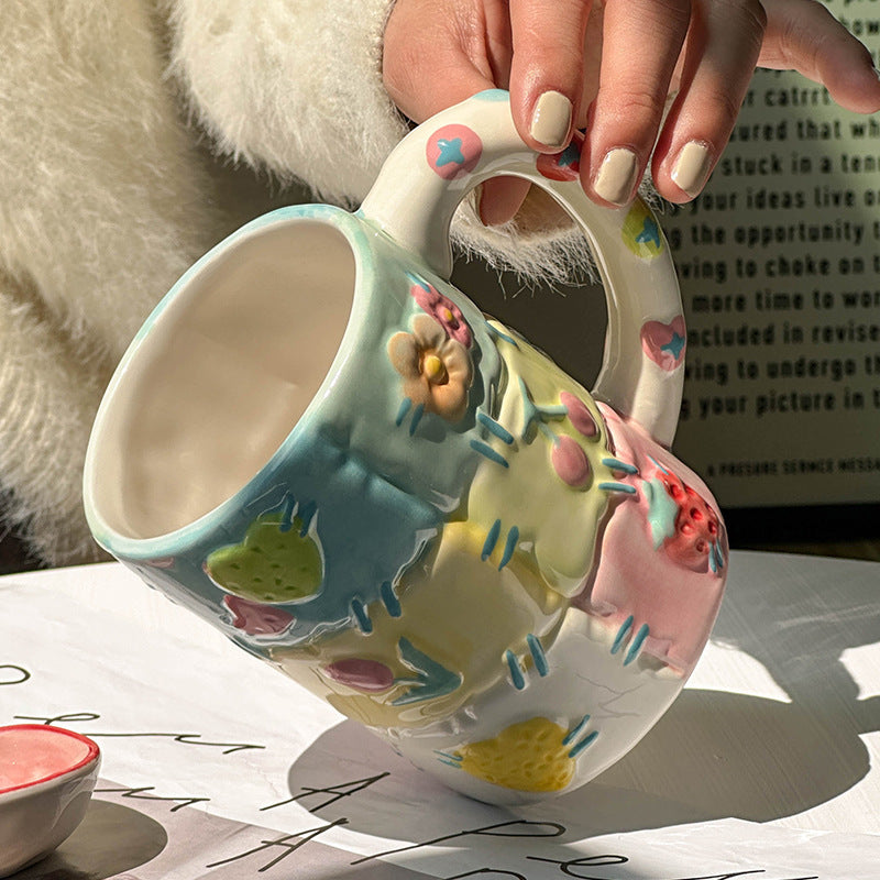 'Patchwork Quilt' 3D Ceramic Mug