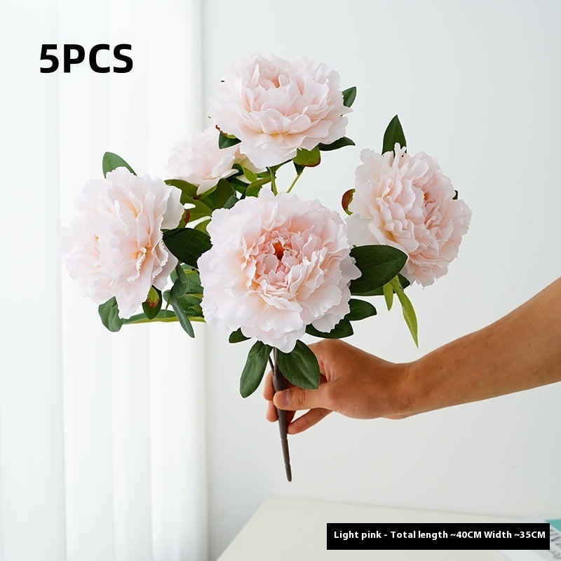 Artificial Flower Peony 5-head Bouquet Flower Arrangement