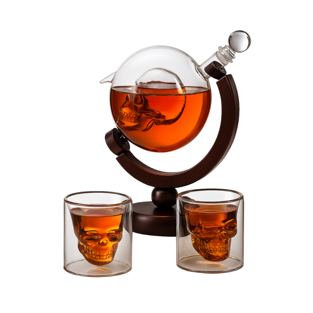 Earth Instrument Modeling Wine Decanter Built-in Skull Accessories