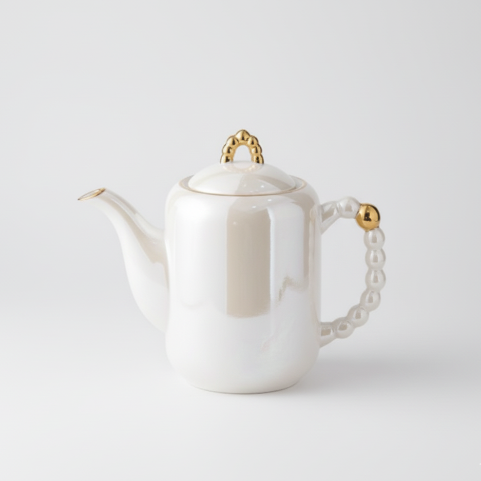 'Luxury Pearl' 8-Piece Pearlescent Tea Set