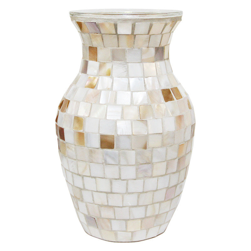 'Mother of Pearl' Nordic Shell Mosaic Vase