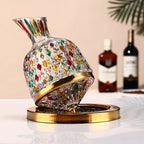 Hand-painted Rotating Wine Decanter