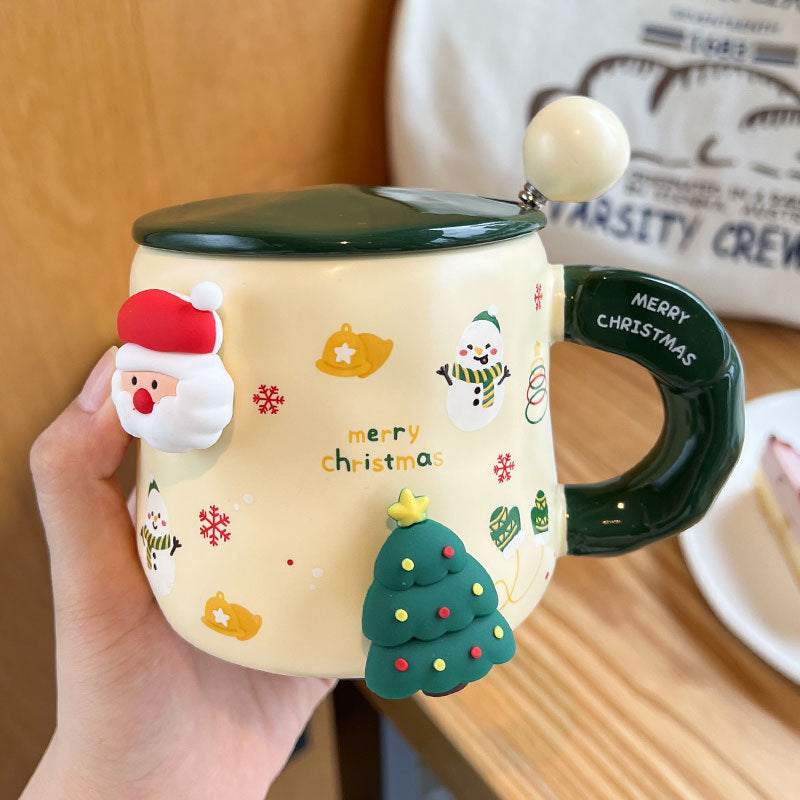 'Festive Friends' 3D Christmas Mug Set