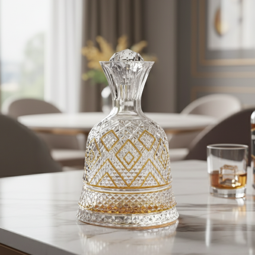 The Golden Vortex Decanter