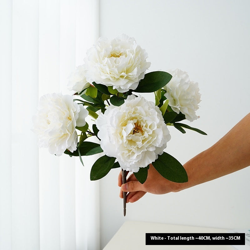 Artificial Flower Peony 5-head Bouquet Flower Arrangement