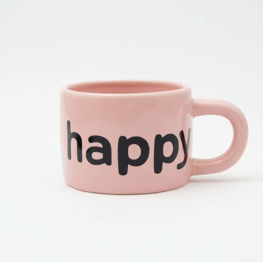 'Happy Thoughts' Ceramic Statement Mug